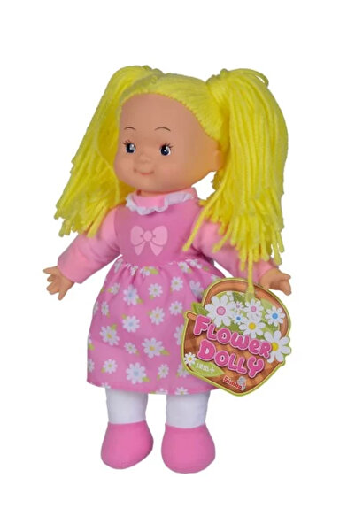 Simba Κούκλα Flower Dolly από ύφασμα 38 εκ. με κίτρινα μαλλιά