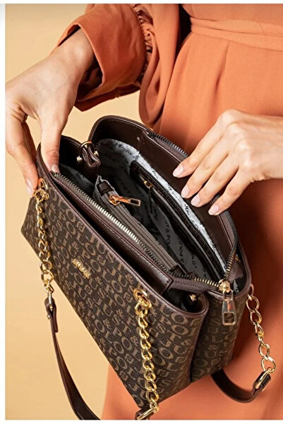 Just Polo Original Genuine Women's 3-Compartment Chain Detailed Adjustable St...