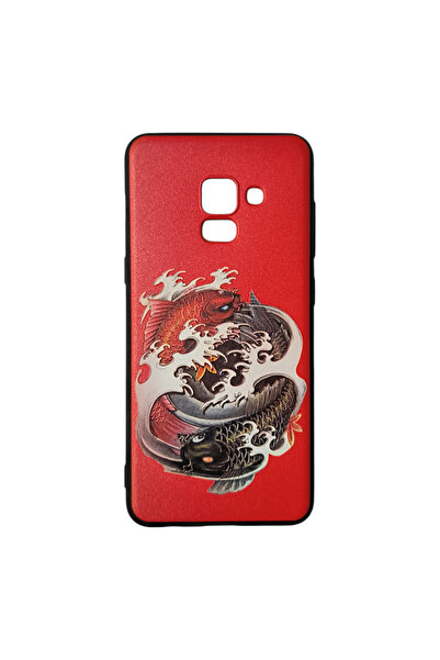 OEM Carcasă compatibilă cu Samsung Galaxy A8-2018 / A530F, silicon în relief, Yin Yang