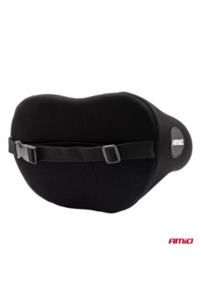 AMIO Premium quality car seat headrest pillow, black color, model CHS-06