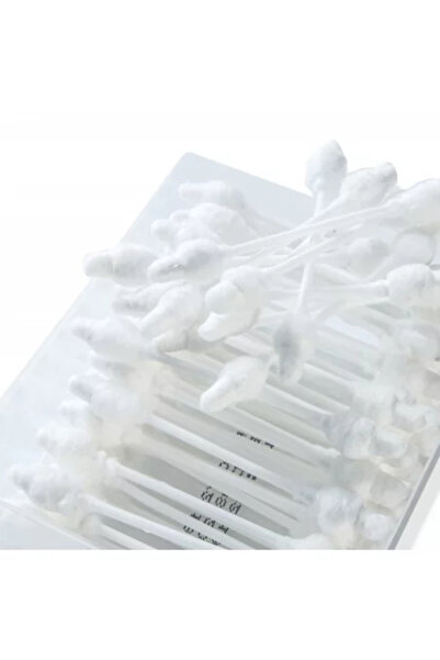 Babyjem Bețișoare de curățare a urechilor pentru bebeluși cu protecție de siguranță pentru bebeluși și copii, 60 buc.