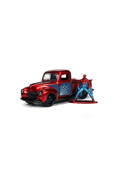 JollyMag JADA Marvel Set kovové auto Ford pick-up měřítko 1:32 a figurka Spider-Mana