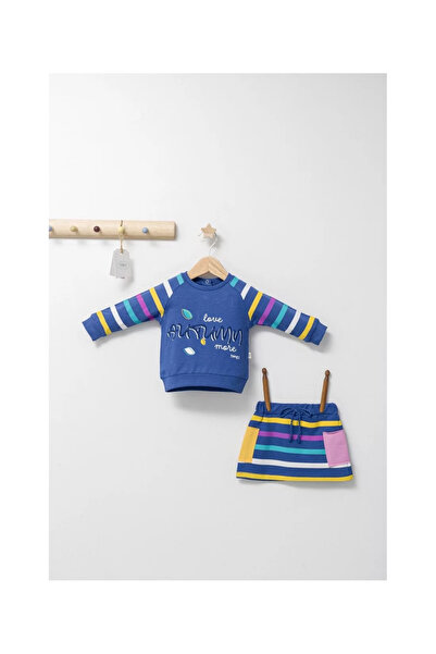 Tongs Baby Set 2 piese cu bluză și fustă pentru fete Toamnă colorată, Tongs baby