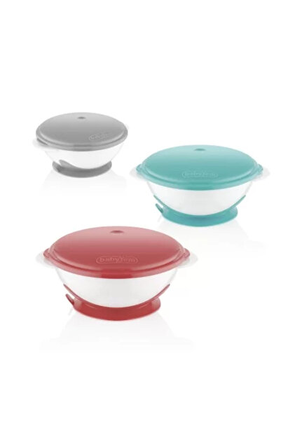 Babyjem Castron cu ventuza si capac (Color: Bleu)