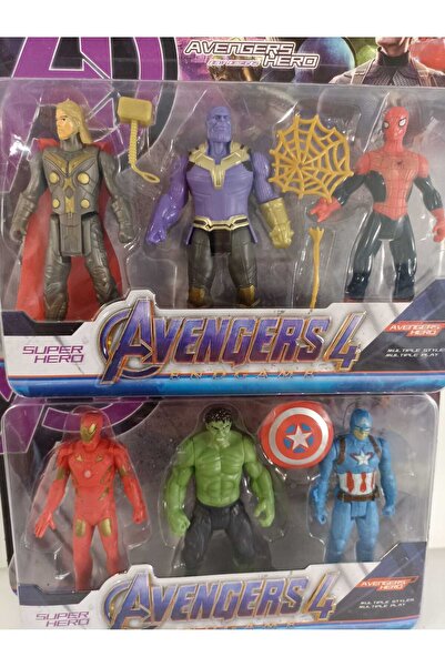 smilechild Set of 6 Super Heroes Toys 11 cm