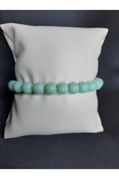 MRYart سوار من الخرز الزجاجي باللون الأخضر المائي - تصميم أنيق وفاخر للجنسين