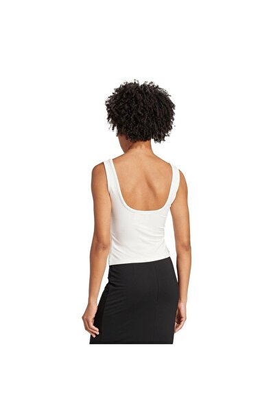 adidas Women's White Tank Top P Ess Tank Top Jw5988