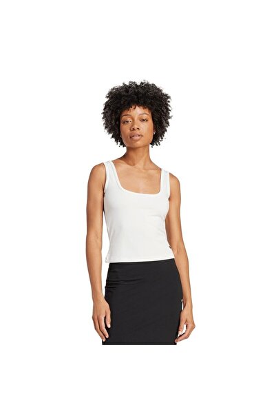 adidas Women's White Tank Top P Ess Tank Top Jw5988