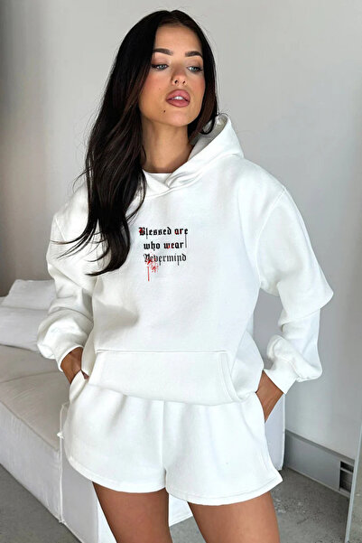 NEVERMIND Unisex oversized Hoodie - Φούτερ με σχέδιο Blessed