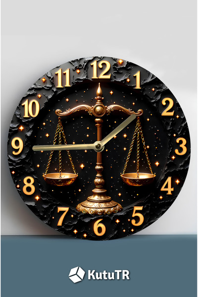 kutuTR Dekorasyonunuza zarafet ve anlam katacak özel tasarım MDF Duvar Saati!...