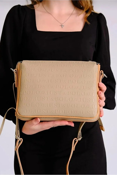 Just Polo Original Women's 3-Compartment Luxury Shoulder Bag Shopper