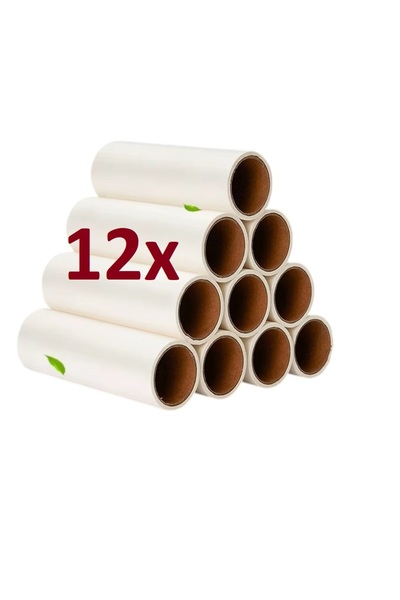 MUBX 12 Pieces Adhesive Lint Roller Hair Dust Collection Roller