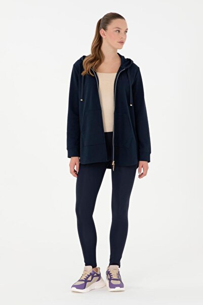 U.S. Polo Assn. US POLO ДЪЛЪГ ЦИП ЧЕРЕН СВИТШОРТ AYSİMONLİNE