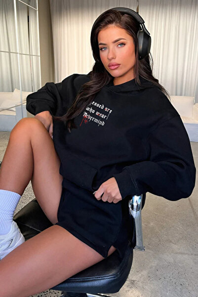 NEVERMIND Hanorac unisex supradimensionat - Blessed Design Swea tricou