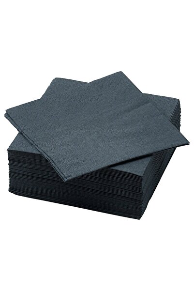 IKEA FANTASTISK Paper Napkin, Dark Grey, 24 x 24 cm