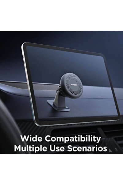 Joyroom JR-ZS356 Magnetic phone holder magnetic for cockpit dashboard Stand 360 Degrees- Dark Gray