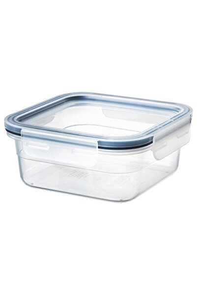 IKEA 365+ حاوية طعام بغطاء، مربعة/بلاستيكية، 750 مل