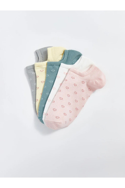LC Waikiki Patterned Women's Booties Socks 5-Pack
