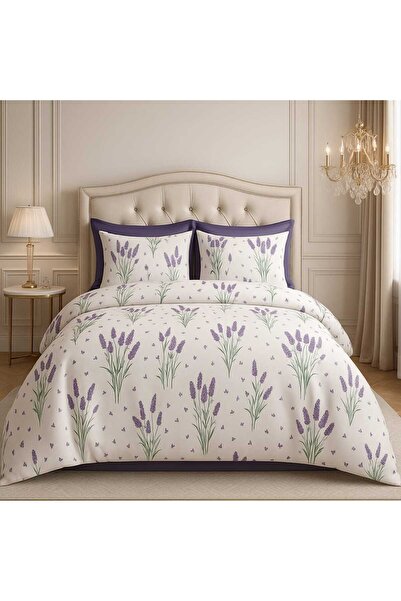 Loova طقم أغطية سرير مزدوج "غطاء لحاف + ملاءة مطاطية + 2 غطاء وسادة" 100% قطن...