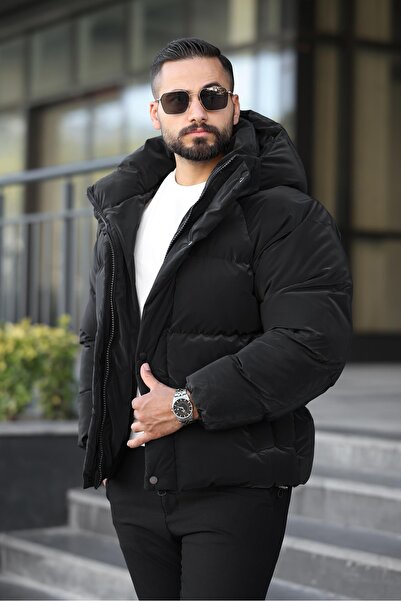 MİS MODA Чоловічий зимовий пуховик з капюшоном NOVA