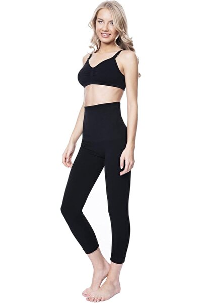 Generic Postpartum High Waist Tummy Control Capri Leggings – Slimming Compression Shapewear for New Moms