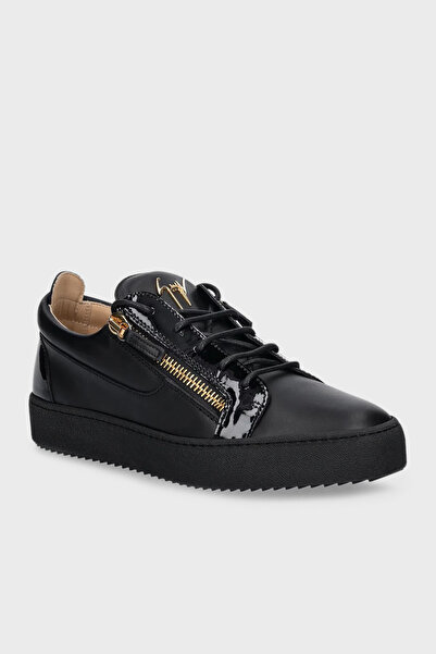Giuseppe zanotti Logo Patent Leather Detailed Leather Sneaker Shoes Men's Shoes Ru50000