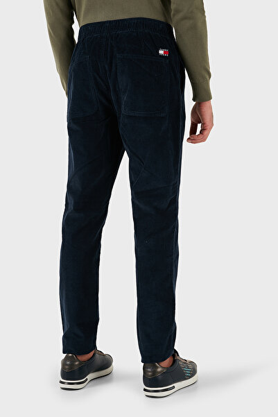 Tommy Jeans Pamuklu Slim Fit Normal Bel Düz Paça Kadife Pantolon Erkek PANTOLON DM0DM21997 C1G