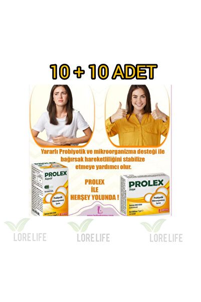LedaPharma LEDA PROLEX PROBİYOTİK ŞASE+10 KP 10+10ADET