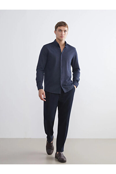 LC Waikiki Ανδρικό μακρυμάνικο πουκάμισο με λεπτή εφαρμογή