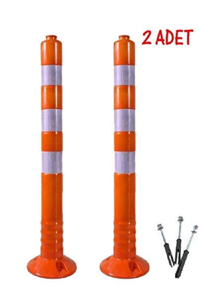 ünalgrup Ekonomik Sert Plastik Yol Şerit Ayırıcı Trafik Dubası 75cm 2 Adet Re...