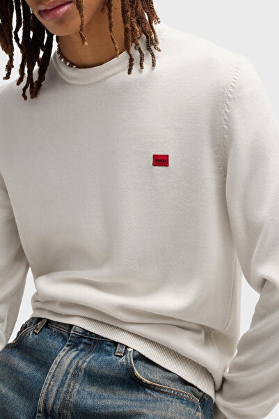 HUGO Logolu Bisiklet Yaka Regular Fit % 100 Pamuk Kazak Erkek KAZAK 50475083 102