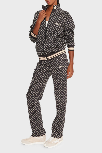 Guess Aggie 4G Logo Baskılı Regular Fit Dik Yaka Scuba Sweat V5YQ03KB212 SWEAT V5YQ03 KB212 PJ