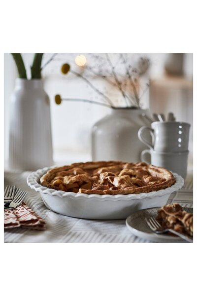 IKEA HÖSTAGILLE Pie dish, off-white, 32 cm