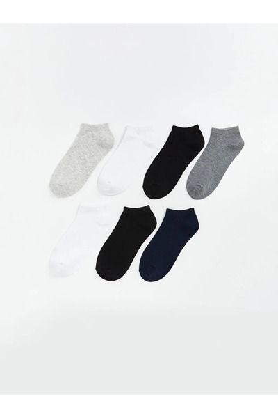 LC Waikiki Basic Girl's Booties Socks 7 Pack