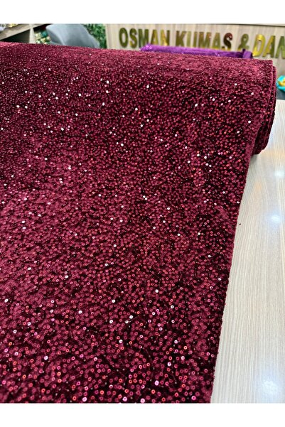 OsmanKumaşDantel Boncuk payet işlemeli kadife