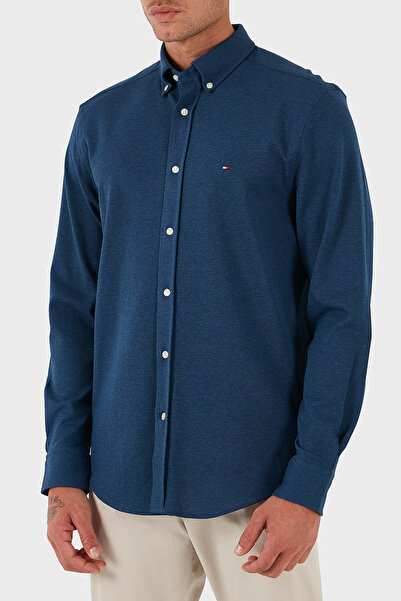 Tommy Hilfiger % 100 Pamuk Regular Fit Uzun Kollu Logolu Gömlek Erkek GÖMLEK MW0MW39422 DU5