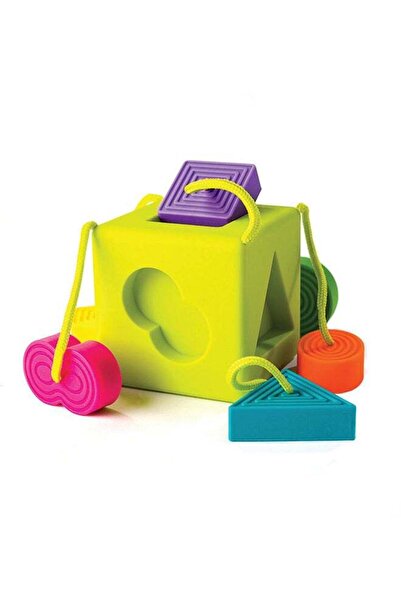 Fat Brain Toys OombeeCube – Baby & Toddler Shape Sorter Toy for Early Learning