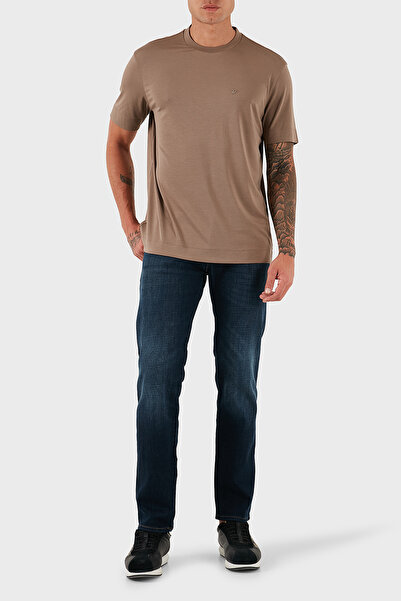 Emporio Armani Streç Pamuklu Regular Fit Normal Bel Düz Paça Jeans Erkek KOT ...