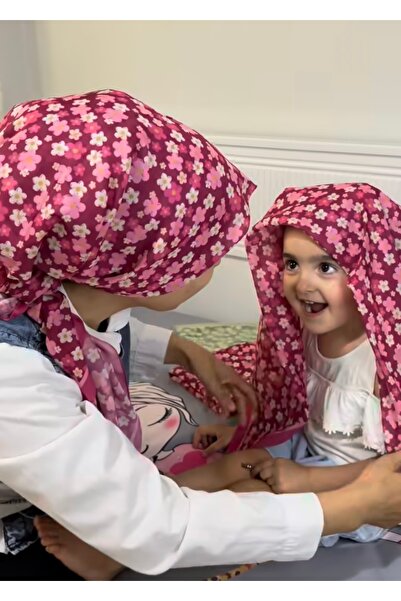 Cizgim Anne-Kız Takım Eşarp