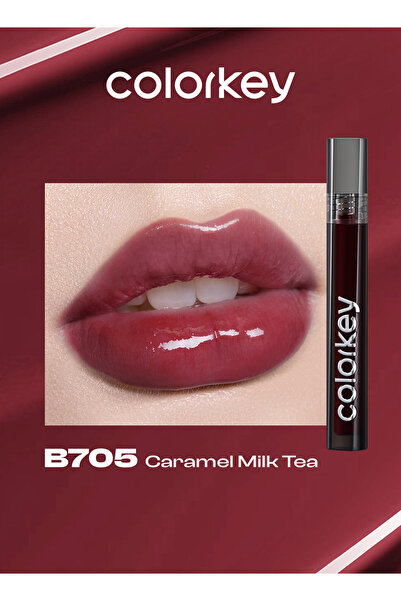 COLORKEY أحمر شفاه سائل لامع من سلسلة ملمع الشفاه إيري 3 جرام، ملمع شفاه عاكس...