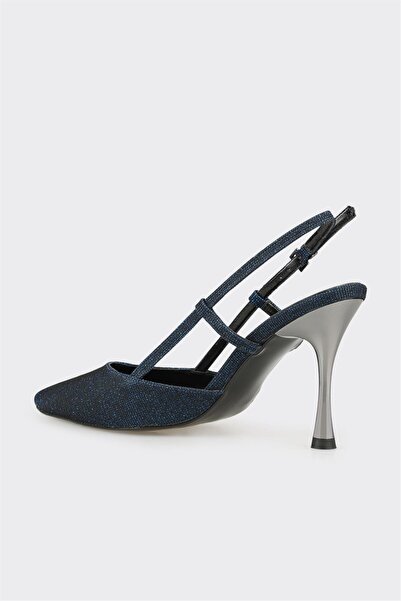 Elle Shoes Lacivert Kadın Topuklu Ayakkabı