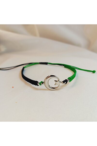 Crystal Atelier Kocaelispor Ay Yıldız Makrome Taraftar Bileklik – El Yapımı A...