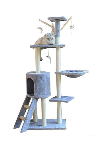 KidLe Cat Tree Cat Climbing Frame Cat Scratching Post Cat House Cat Toys