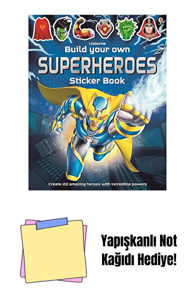 Bloomsbury Build Your Own Superheroes Sticker Book: 1 + Adhesive Note Paper