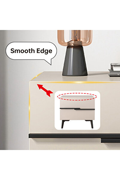 Sheinhome Drawcase bedside table, nightstand，silent buffer slide rail, simple and versatile