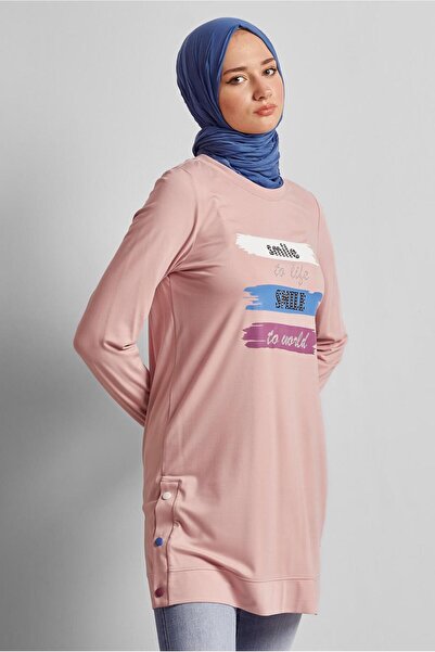 Alvina YAZI BASKILI EŞOFMAN TUNİK 45603