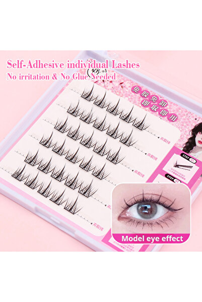 Choice5 C C7 QSTY لطيف حلو تكنولوجيا ما قبل الترابط الضغط على الرموش الغراء DIY رموش ذاتية اللصق واقعية