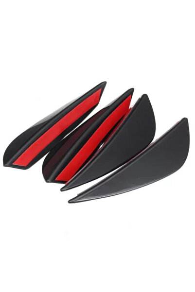 Avex Sada 4 ks ozdobných ploutví pro tuningový nárazník, černá barva