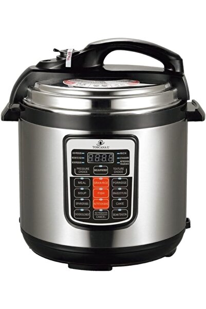erorex Electric Pressure Cooker, 6 Liter, 12 Functions, 1000 Watts, Black/Grey