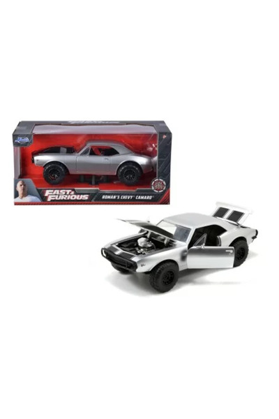 JollyMag Metal Car Fast and Furious 1967 Chevy Camaro Scale 1:24